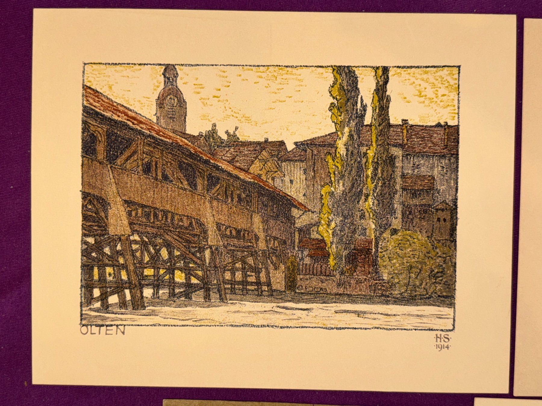 Grafica & Litografie: Kunstmappe 6 Lithographien °Die Aare° – Usato da Wangs venduto da Rumauch 5