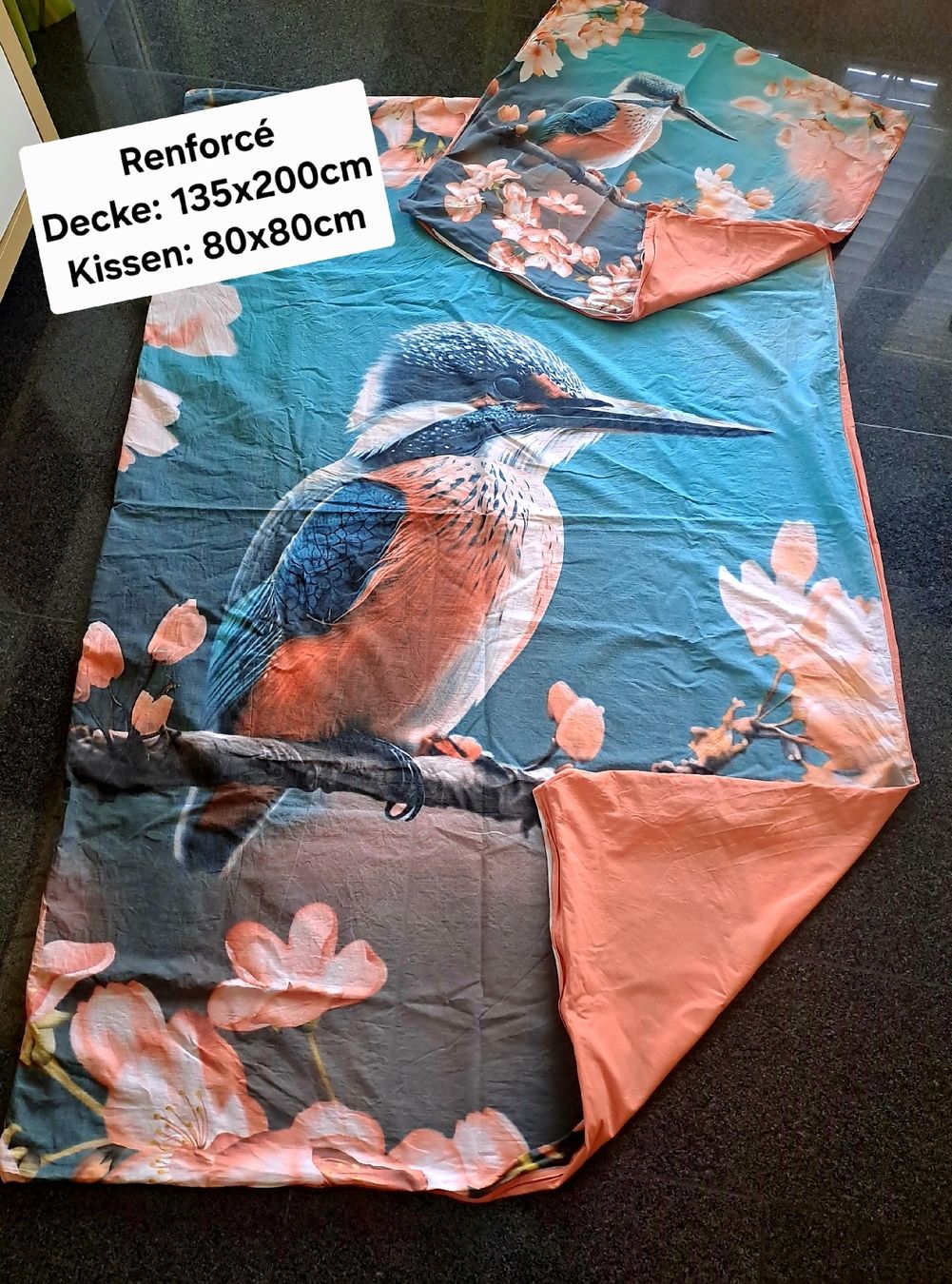 Biancheria da letto: Wende-Bettwäsche Set "Eisvogel" – Usato da Siebnen venduto da danlas21