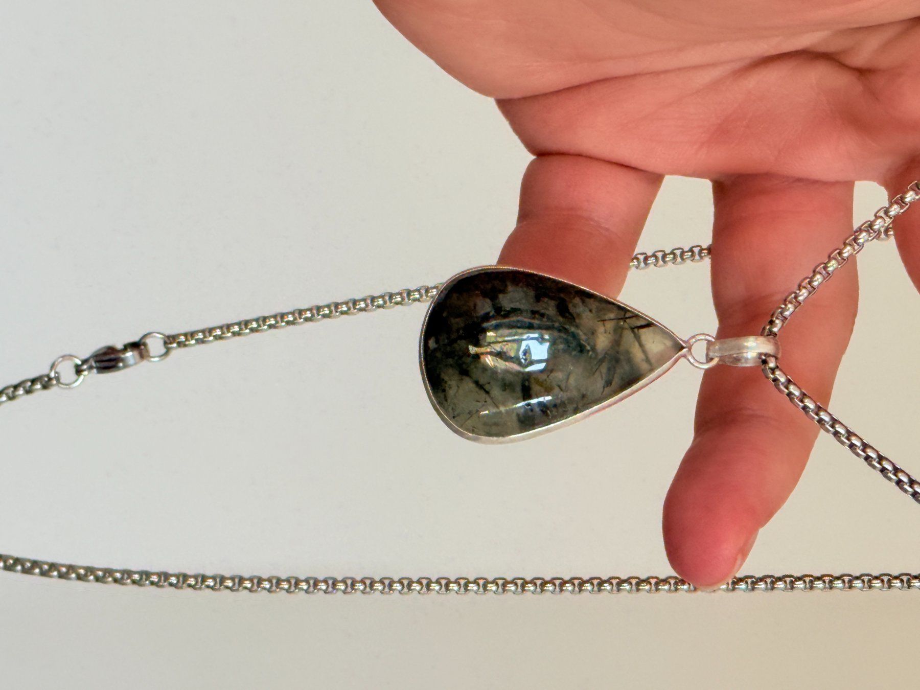 Colliers: Collier avec Labradorite – Neuf avec emballage d'origine à Genève par AWWA 6