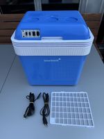 Intertronic Kühlbox blau mit 12V und 220V Kabeln und Einsatz