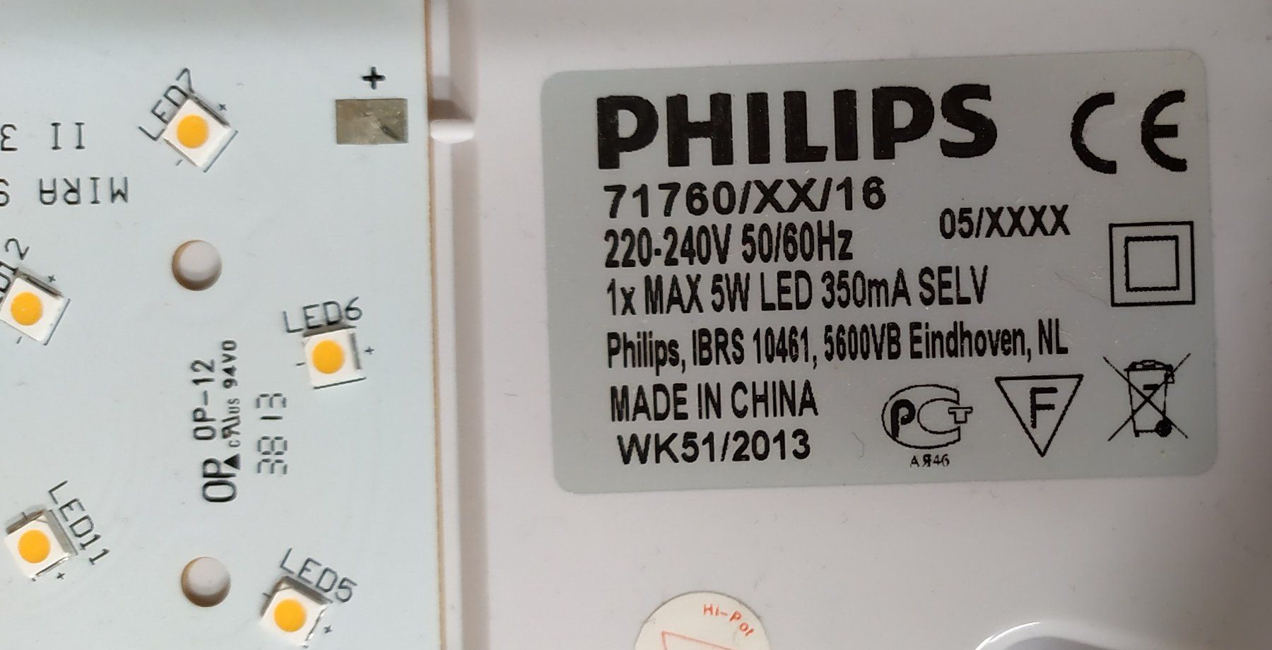 Philips Lampade: Planes LED-Lampe mit Stecker und Schalter – Usato da Salgesch venduto da mdue-mdue 4