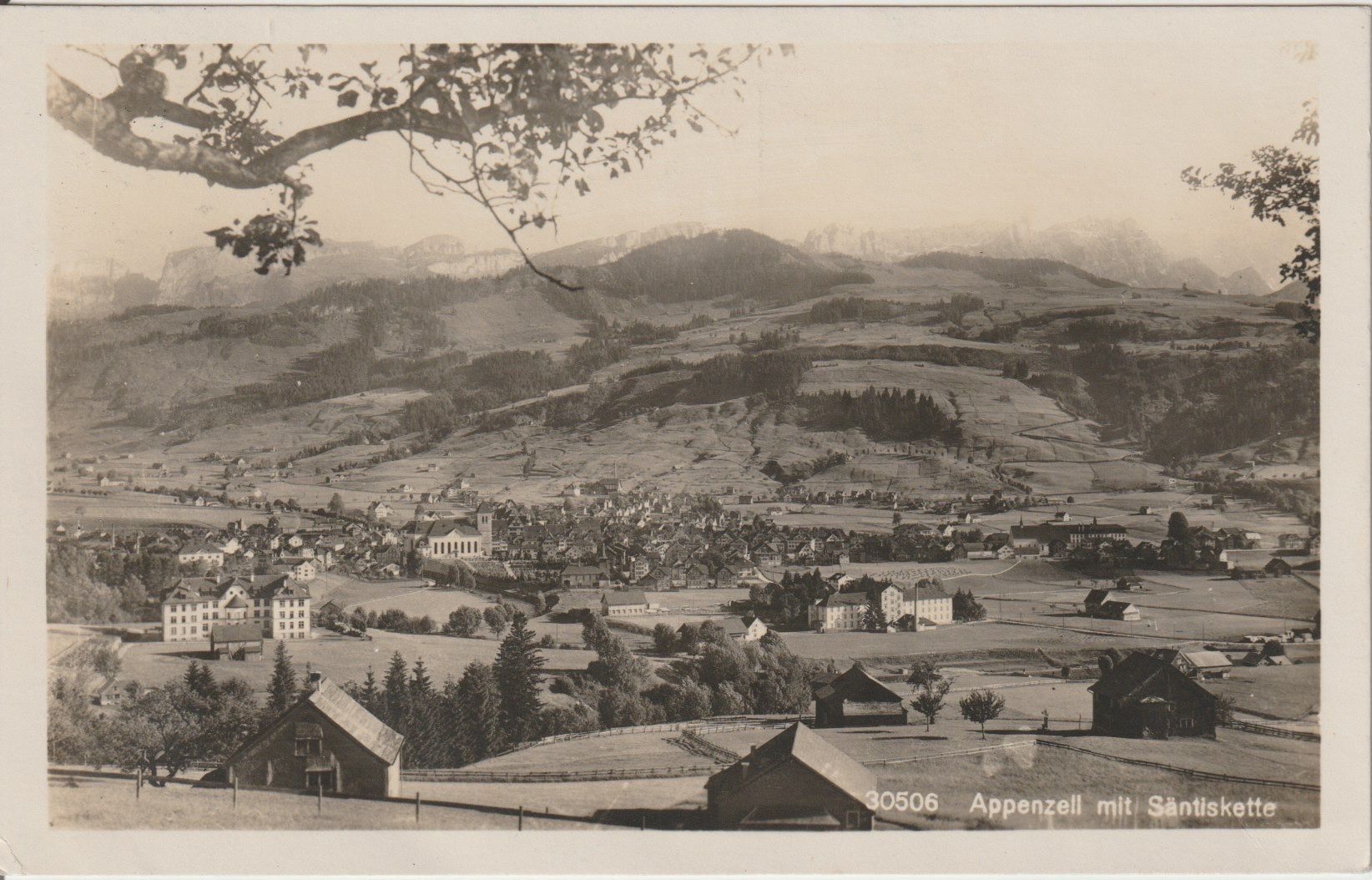 Cartoline postali: P 226 Appenzell mit Säntiskette, 1926 – Usato da Freienbach venduto da Bhaltis