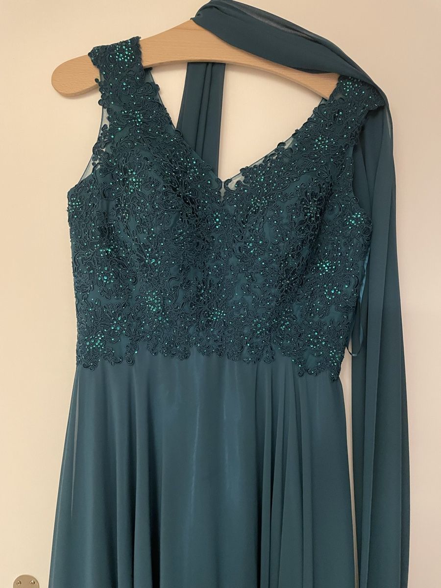 Kleider: Elegantes Abendkleid, Gr. 38, Dunkelgrün – Gebraucht aus Felben-Wellhausen von pisa08 4