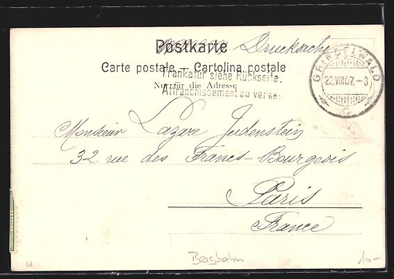 Cartes postales: Mürrenbahn, Eiger, Mönch und Jungfrau – D'occasion à Berlin par bartko-reher 1