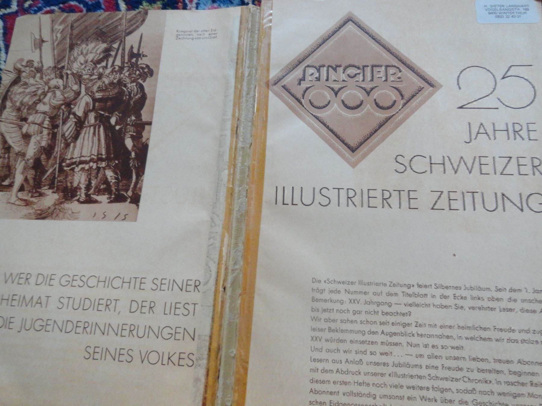 Riviste & Magazine: 1936, Ringiers Illustrierte CHer Chronik – Usato da stäfa venduto da brandy66 1