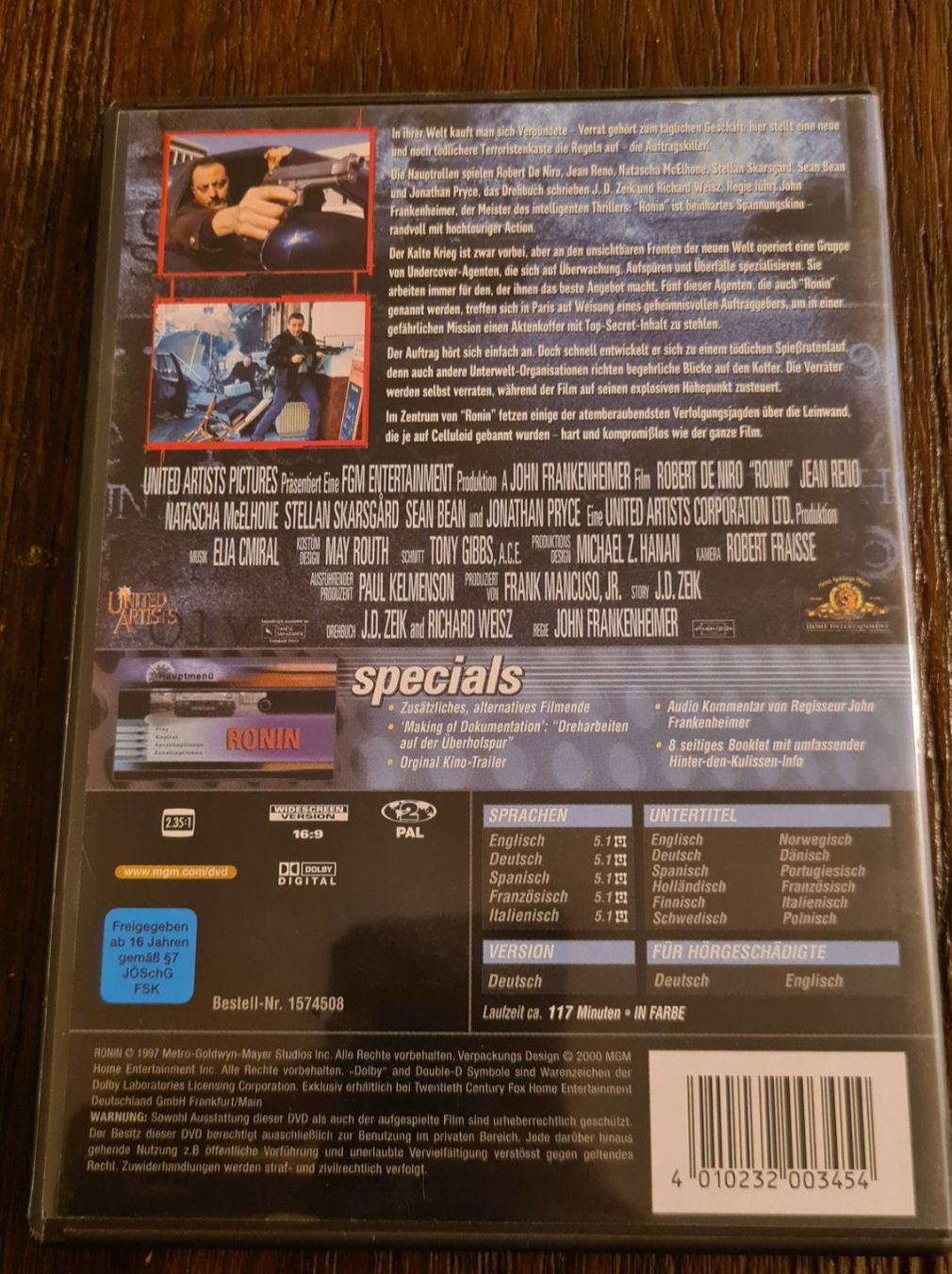 Tutti i DVDs: Ronin (H) – Usato da Oberkirch LU venduto da ThE_CoLLecTor666 1