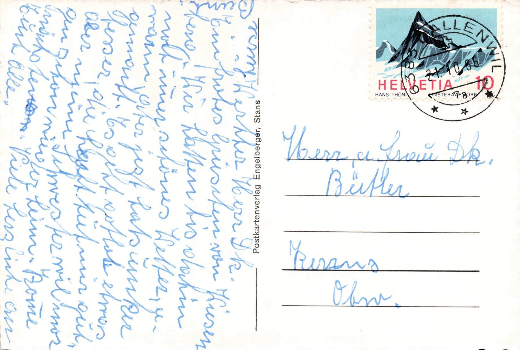 Cartoline postali: Wiesenberg – Usato da Biasca venduto da Blenio71 1