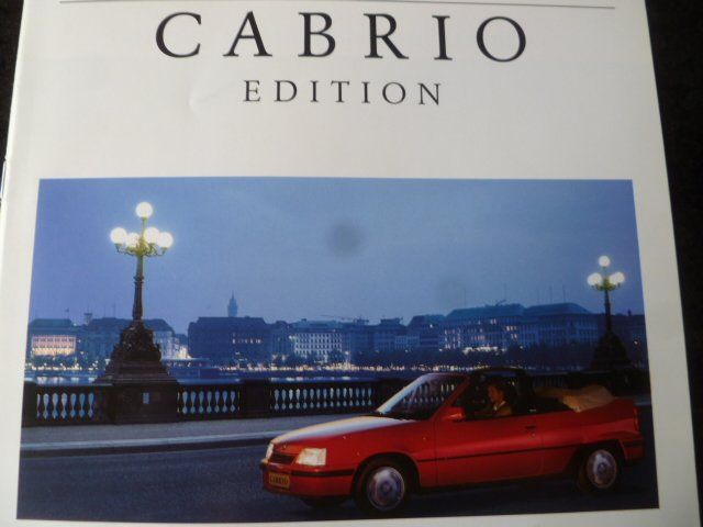 Opel Documenti: Opel Cabrio Edition Prospekt 1992 – Usato da Zofingen venduto da sosalinos01 1