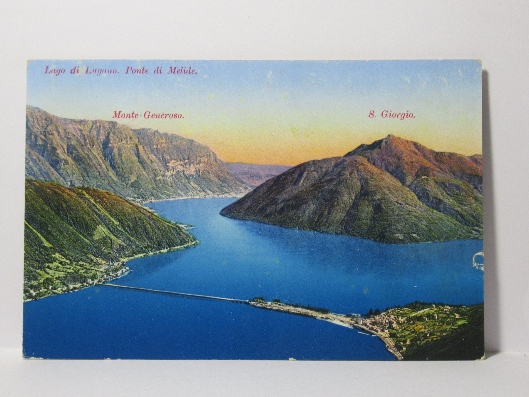 Cartoline postali: Ponte di Melide 1933 – Usato da Grenchen venduto da Bluemchen1900