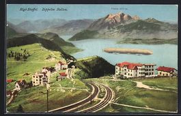 Rigi-Staffel, Zeppelin LZ 4 über dem Or