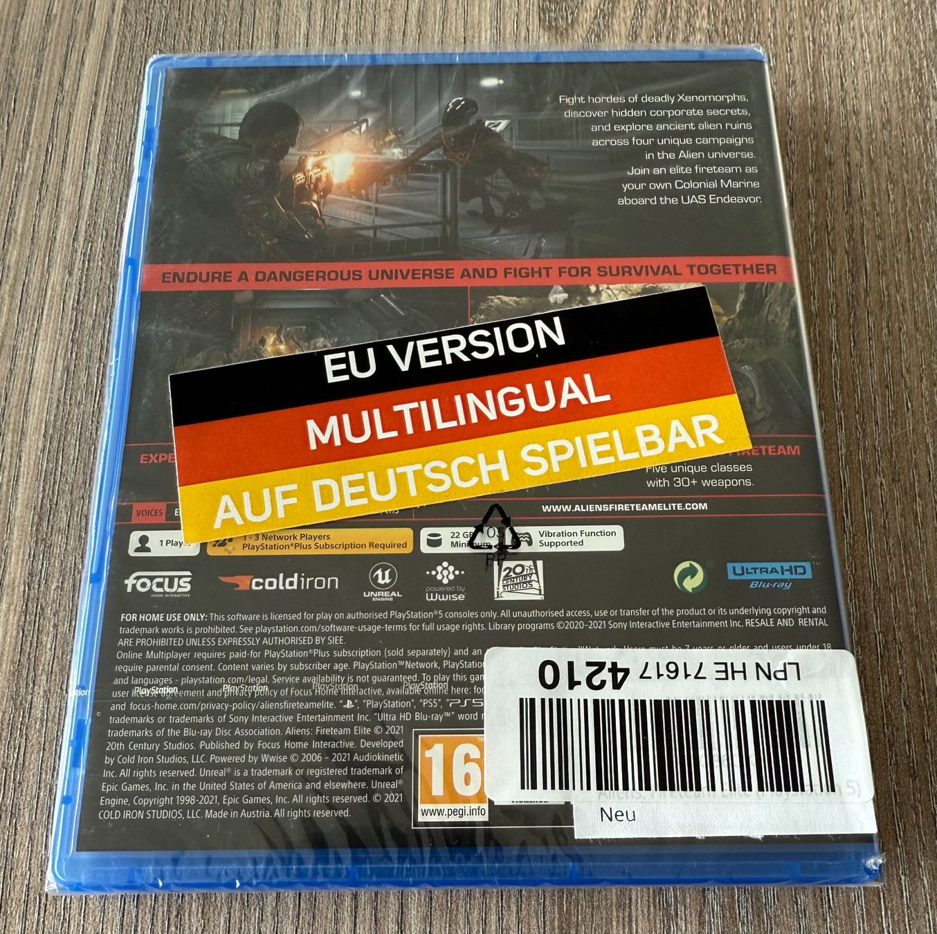 Sony Spiele: Aliens - Fireteam Elite PS5 – Neu und originalverpackt aus Malters von  1