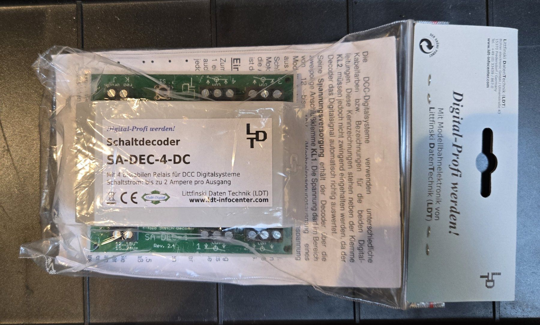 Modelleisenbahnen: Schaltdecoder LDT Littfinski SA-DEC-4-DC – Neu (gemäss Beschreibung) aus Müllheim Dorf von Winti