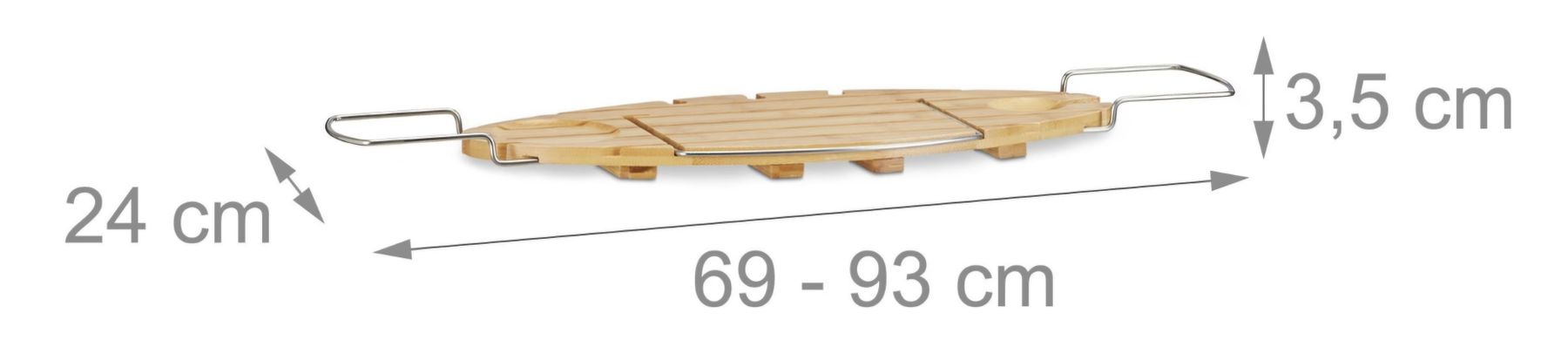 Vasche da bagno: Bambus Badewannenablage oval – Nuovo e nell'imballaggio originale da Wangen SZ venduto da Daniel_Simon 1