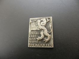 Altes Abzeichen Aargau Kantonales Musikfest Bremgarten 1951