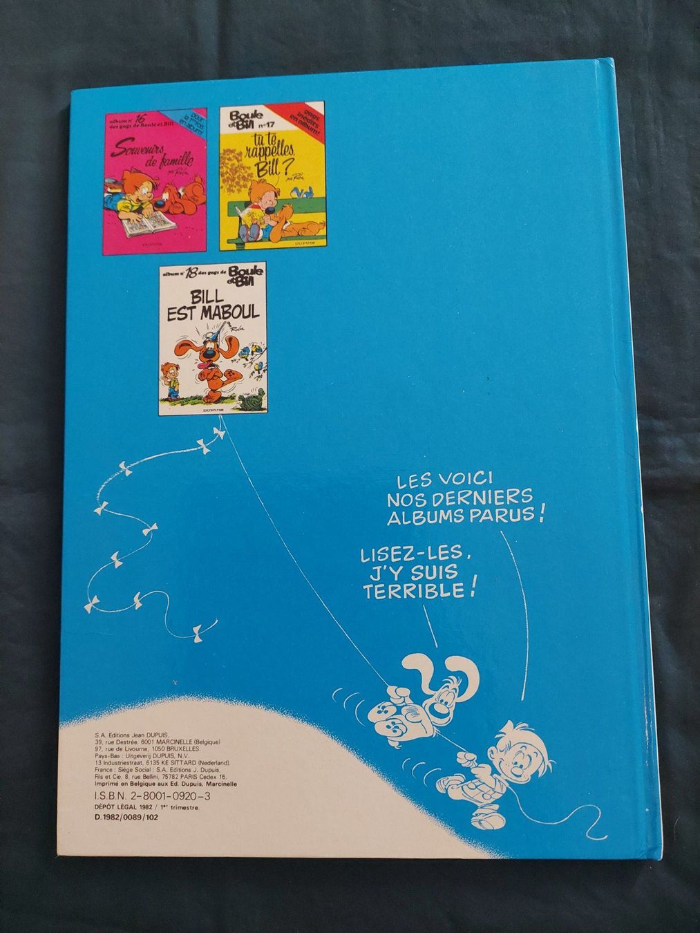 Comics: Boule Et Bill T.19 Globe Trotters EO 1982 TBE – Gebraucht aus Genève von Blu_BD 1