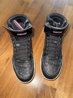 Hohe Geox Sneaker, Grösse 35, Schwarz mit Sternen
