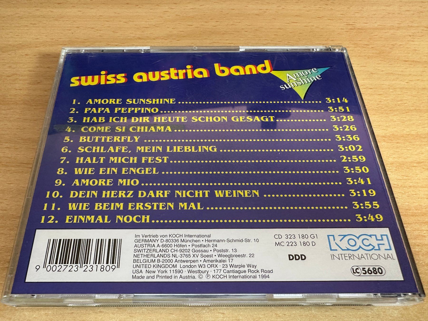 CD: Swiss-Austria-Band - Amore sunshine – Usato da Rikon im Tösstal venduto da Alpenmutz 1