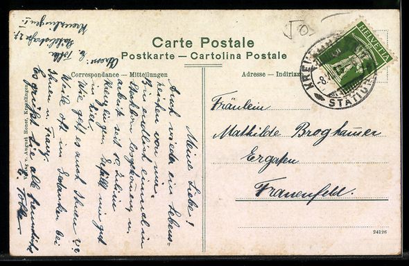 Cartoline postali: AK Emmishofen, Konstanz im Hintergrund – Usato da Berlin venduto da bartko-reher 1