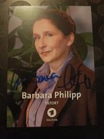 Barbara Philipp - handsignierte Tatort-Autogrammkarte