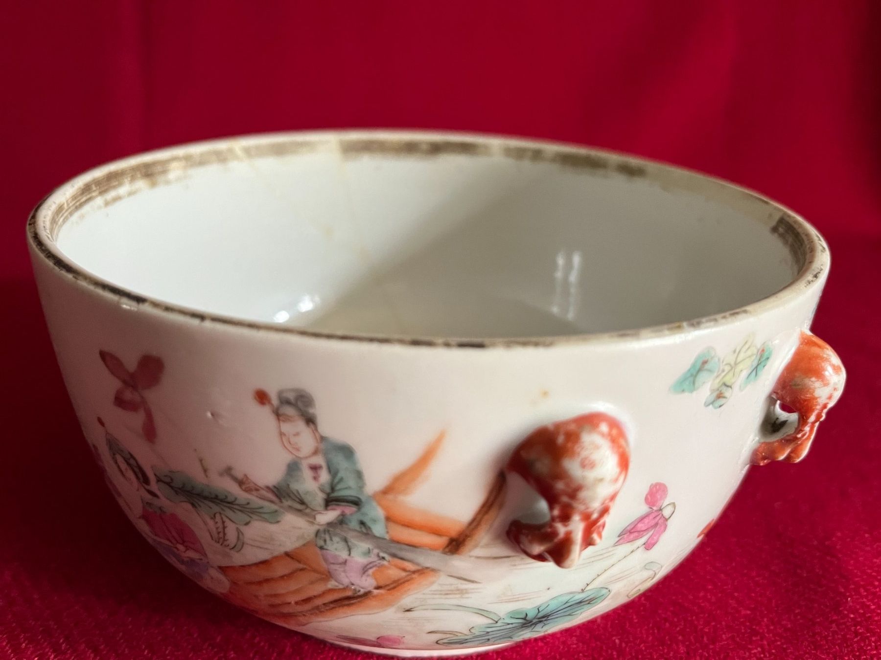 Ciotole: Chinesische kaiserliche polychrome Schale, Tongzhi-Periode – Usato da Linthal venduto da Luther 3