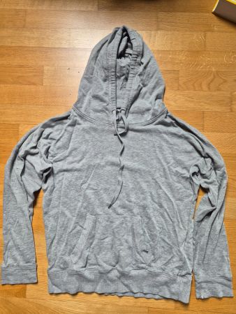 Grauer Fishbone Hoodie, Grösse M