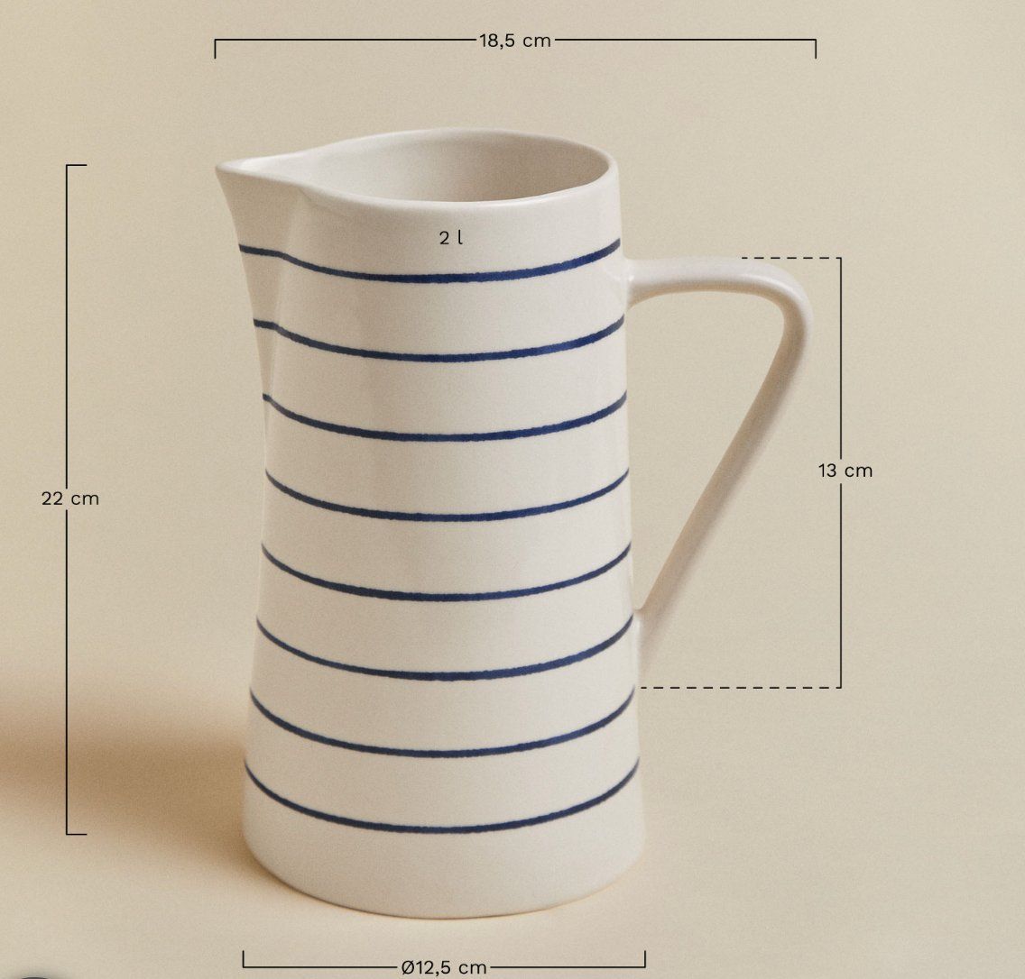 Caraffe: 2 L Karaffe, New Bone China, neu – Usato da Zürich venduto da ReaEggli 3