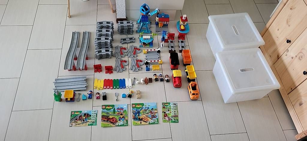 Kit di costruzioni: 2 trains electriques Duplo Lego, 4 kits complets  – Nuovo e nell'imballaggio originale da Rennaz venduto da pyrostyle 4