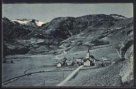 Realp, Gesamtansicht mit Furkastrasse au