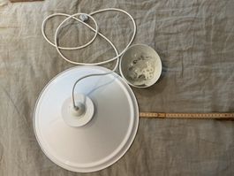 Blechlampe weiss