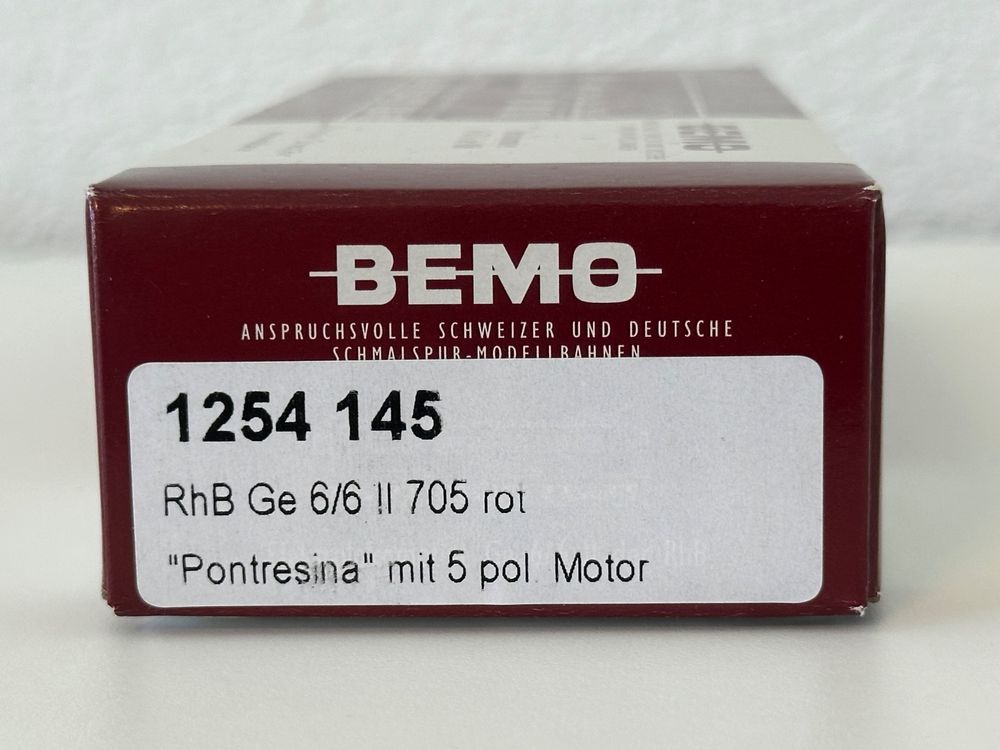 Bemo 1254 145 Ge 6/6 II 705 neurot 9