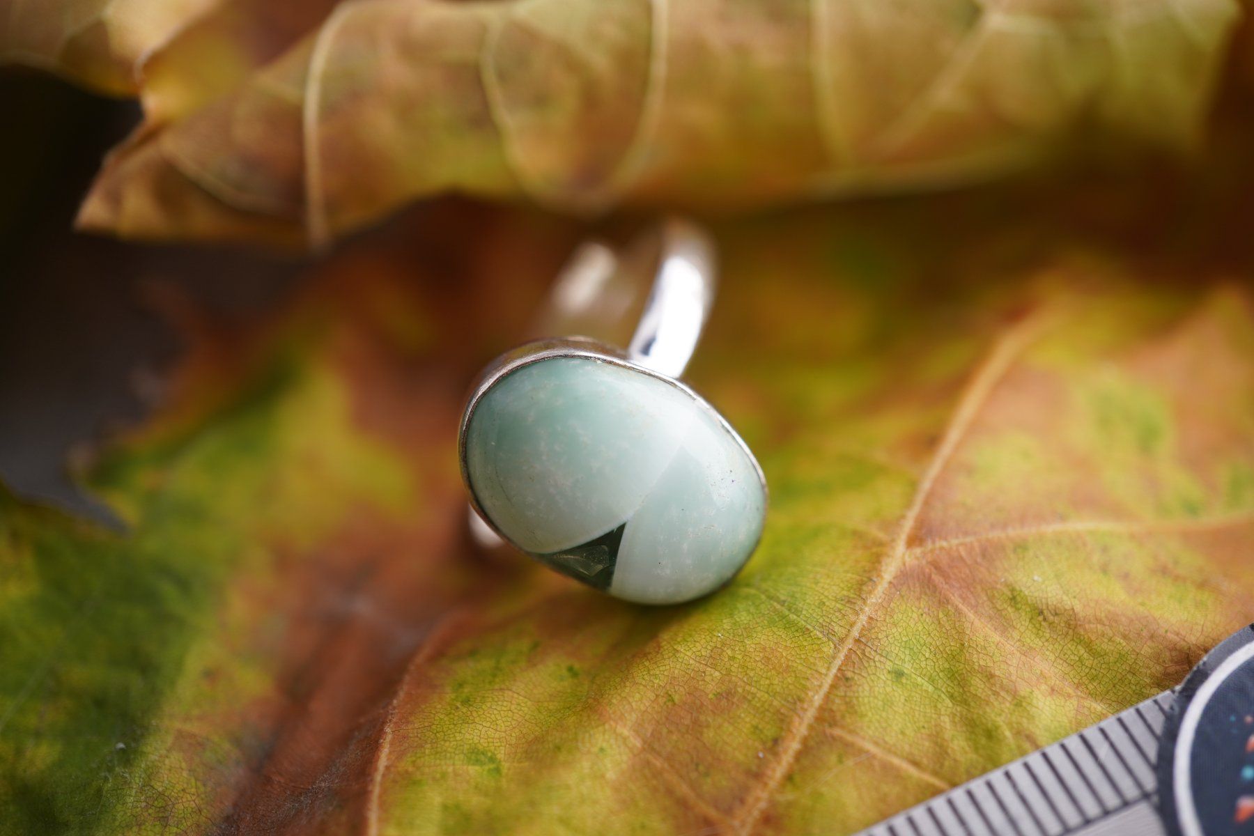 Minerali & Pietre curative: Aragonit Blau   ring Grösse  Variabel     (Räumung!) – Nuovo e nell'imballaggio originale da Eschenbach SG venduto da topstone 5