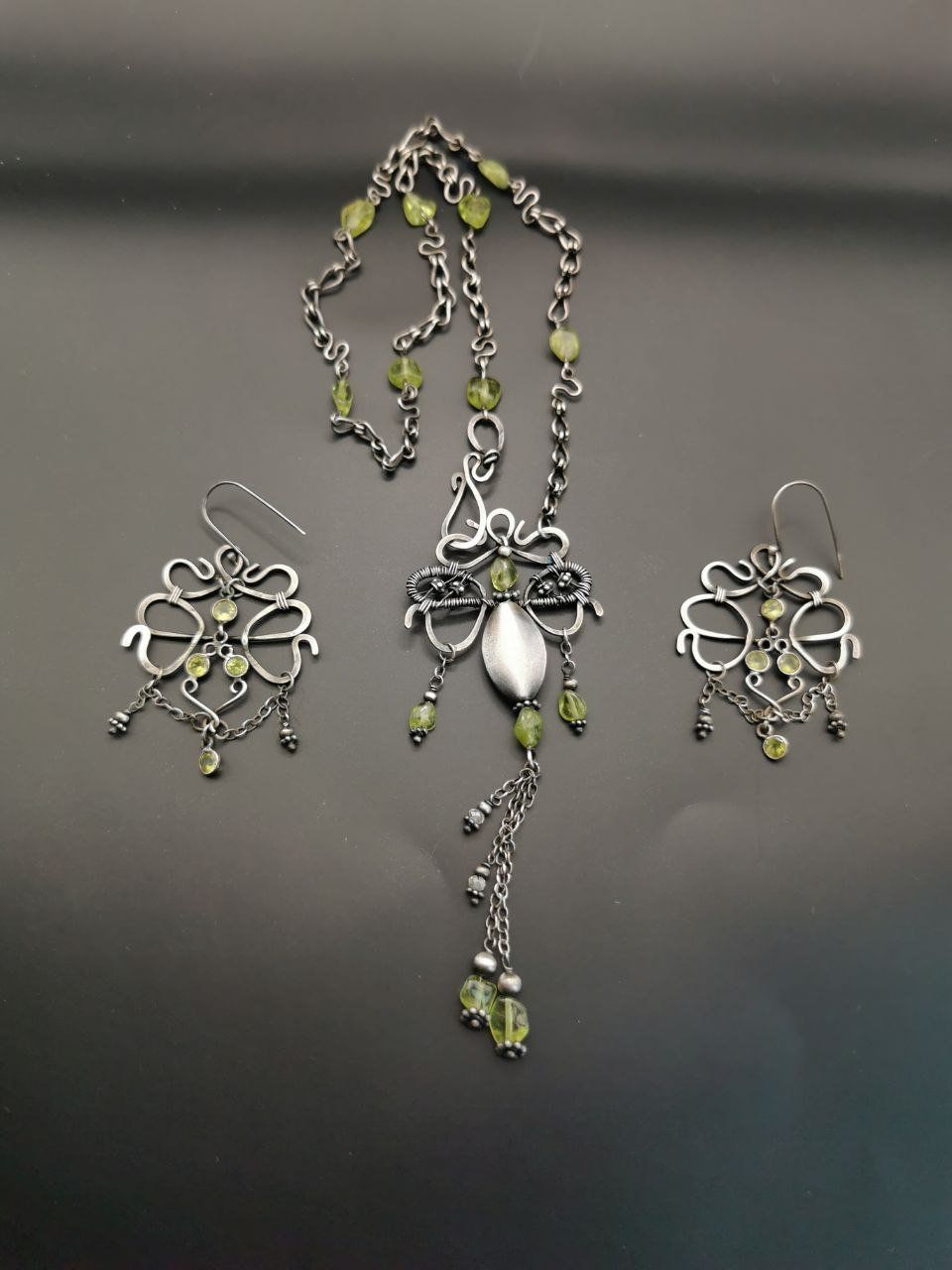 Altri gioielli: Sterling Silber Schmuckset mit Peridot Steinen – Nuovo e nell'imballaggio originale da Oberglatt ZH venduto da JulFul 3