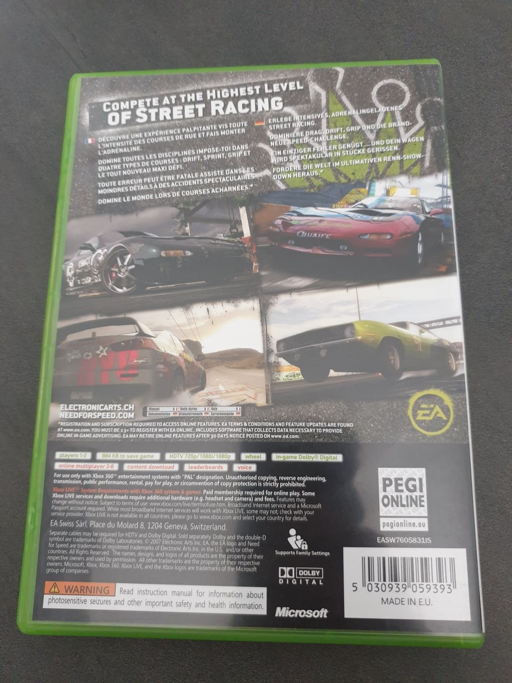 Microsoft Giochi: Need for Speed ProStreet Xbox 360 – Usato da Füllinsdorf venduto da master_mind 1