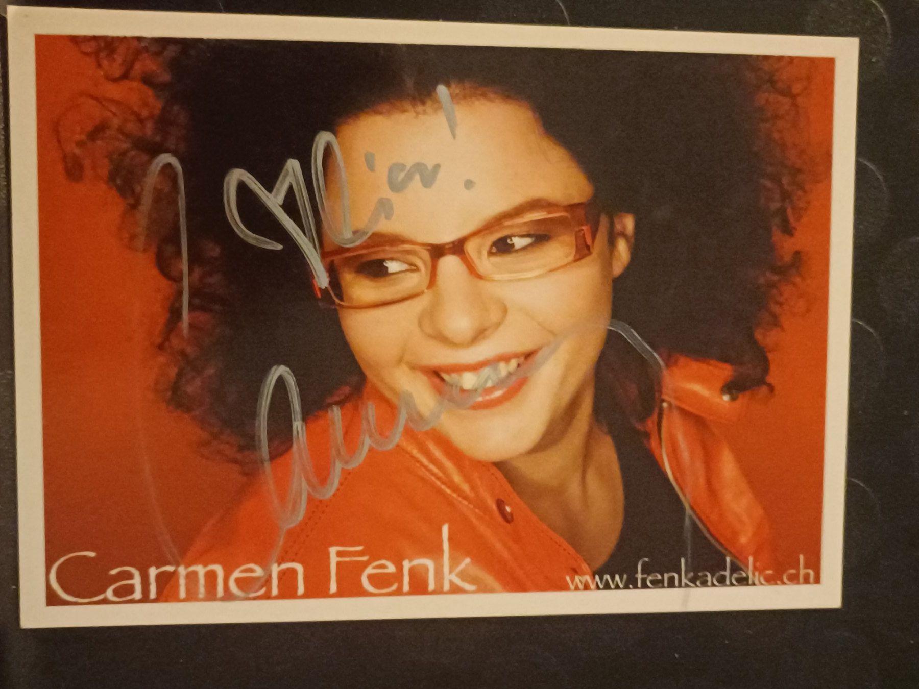 Autogramme: Carmen Fenk - handsignierte Autogrammkarte – Gebraucht aus Menziken von Artographs