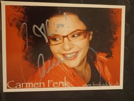 Carmen Fenk - handsignierte Autogrammkarte