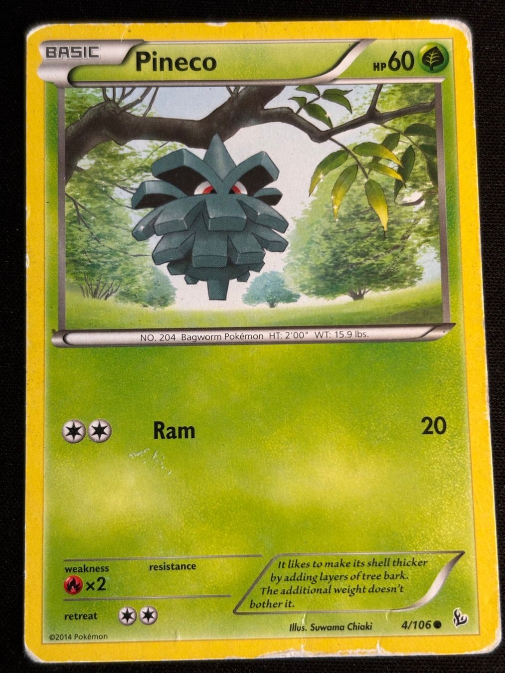 Pokémon Carte collezionabili: Pokemon Pineco - Flashfire 4/106 - English – Usato da Bern venduto da Big_GS