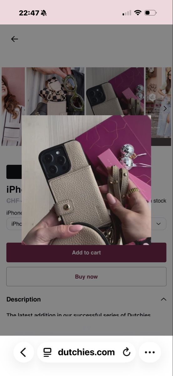 Apple Cover & Protezioni schermo: iPhone Leder Hülle Beige mit Riemen – Nuovo e nell'imballaggio originale da Haslen GL venduto da rana04 3