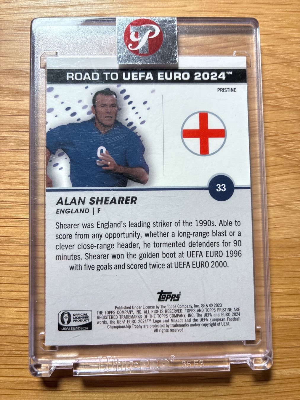 Topps Carte collezionabili: Topps Pristine Alan Shearer England Encased Refractor – Usato da Wangenried venduto da Garagara 1