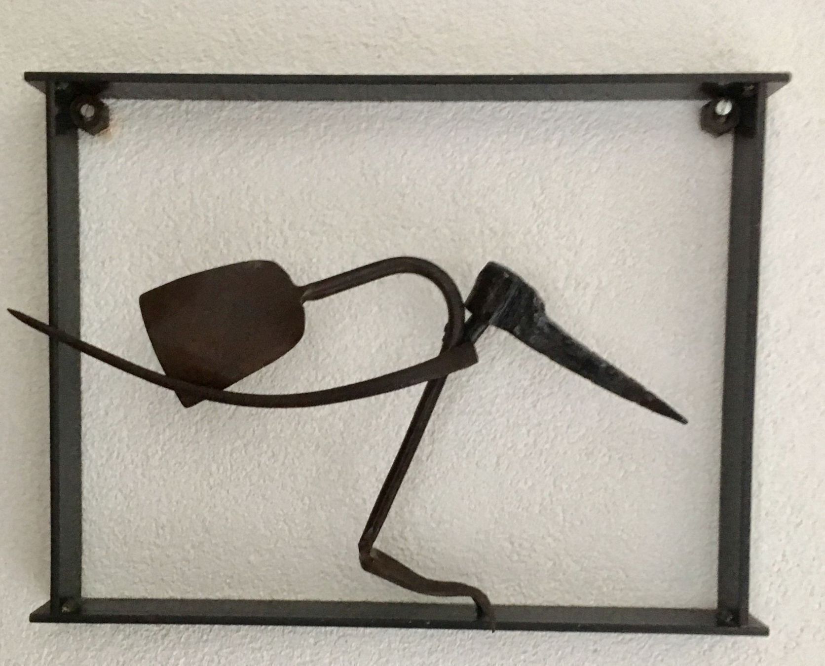 Alle Dekorationen: Schweizer Art Kunst Plastik Bild Dekoration Eisen schwarz – Gebraucht aus Wangen b. Olten von Buntgemischt