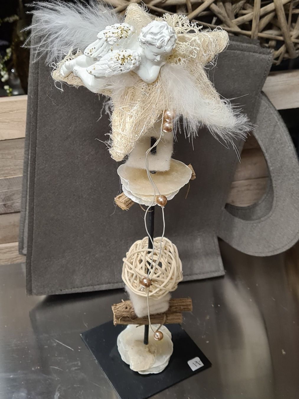 Tutte le decorazioni: Weihnachtsdeko mit Engel, Handarbeit – Nuovo (secondo la descrizione) da Amriswil venduto da kleindeko 2