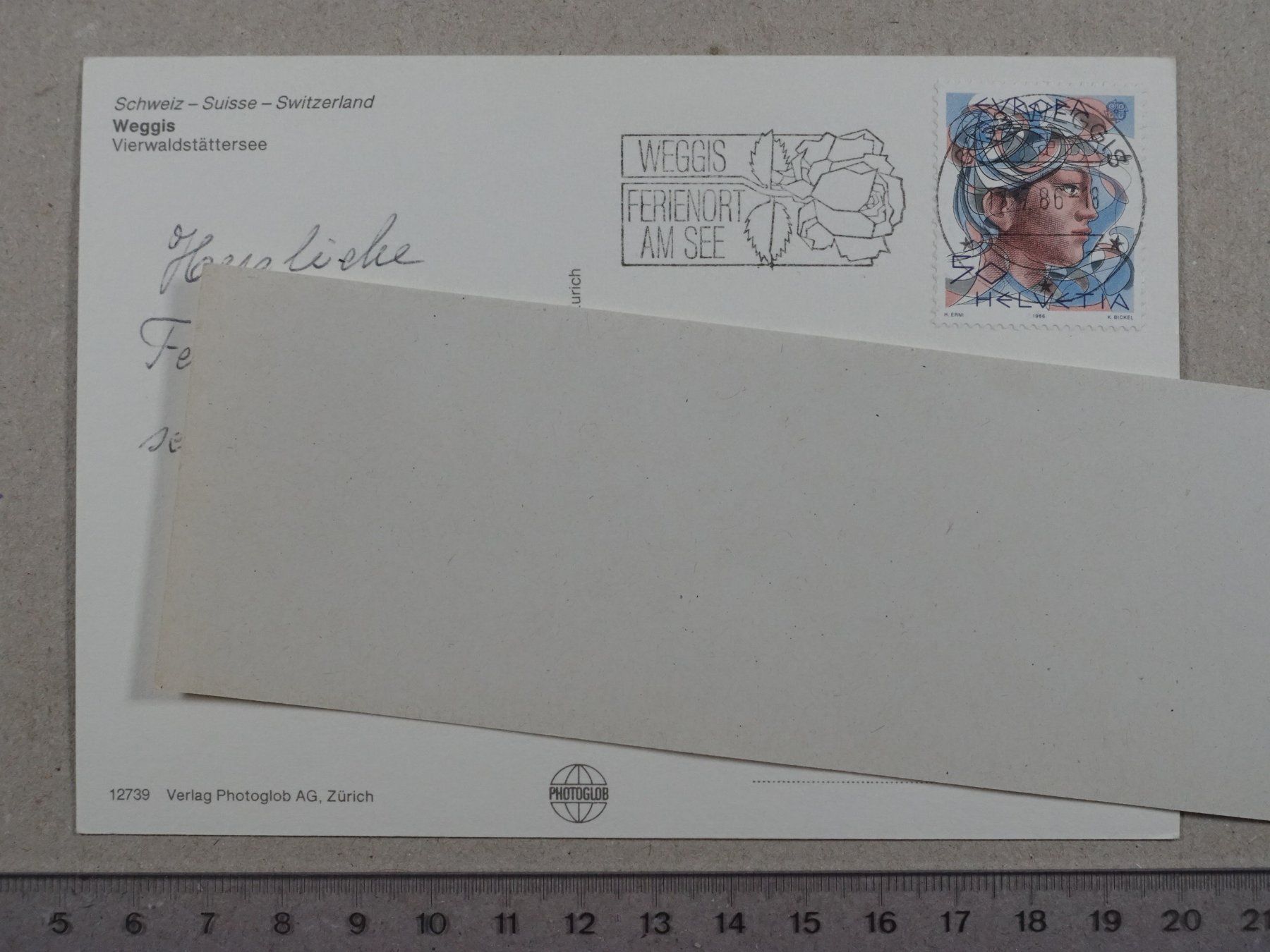 Ansichtskarten: Weggis, 1986 – Gebraucht aus Lenzburg von fh1 1