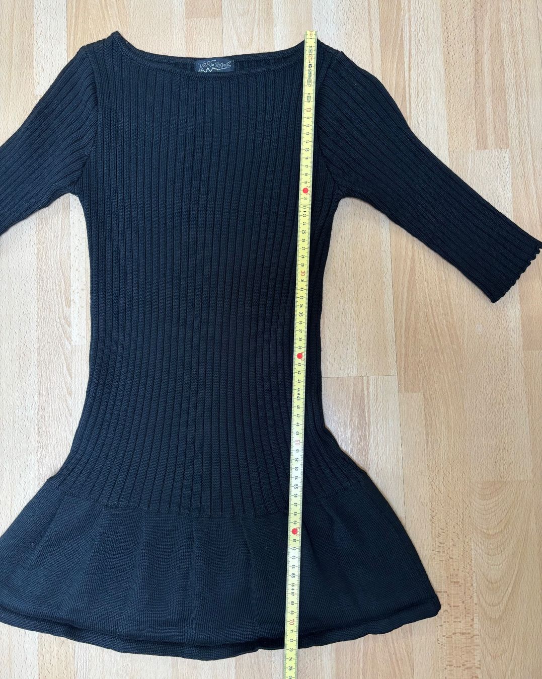 Kleider: Strickkleid mit Volants - Schwarz - Größe XS – Gebraucht aus Zofingen von Justizia_01 2