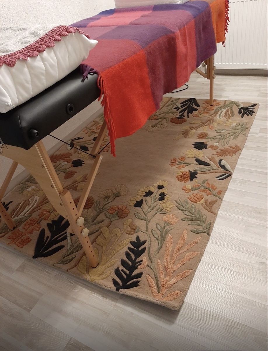 Tappeti: Teppich mit Blumenmuster, beige, Grösse 122x183cm, neu – Nuovo (secondo la descrizione) da Bettlach venduto da Brissoni 1