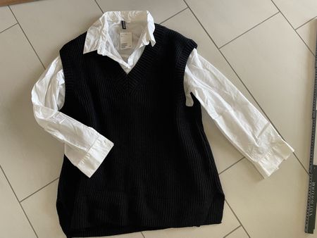 Pullunder mit weisser Bluse Gr L mit Etikett NEU
