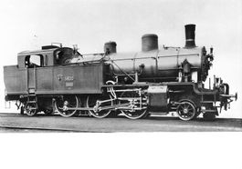 Dampflokomotive SBB  3/5 (1911–1916)Stempel Herisau Zug Bahn