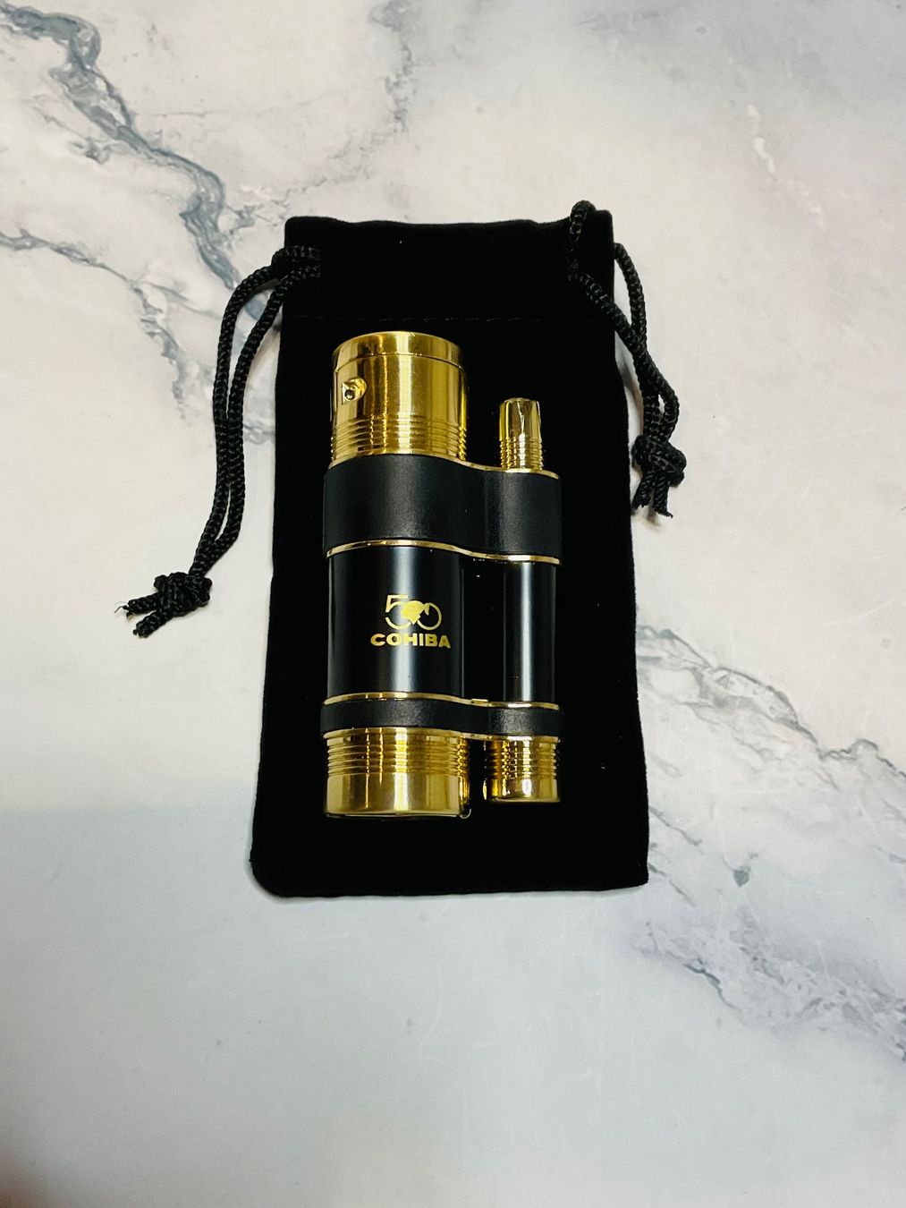 Accendini: Zigarrenfeuerzeug 3Jet Feuerzeug integriertem Zigarrenbohrer – Nuovo e nell'imballaggio originale da Balsthal venduto da FAVE.Accessoires 2