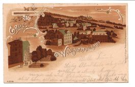 Gruss aus Walzenhausen (AR) Gasthof Hirschen - Litho - 1903