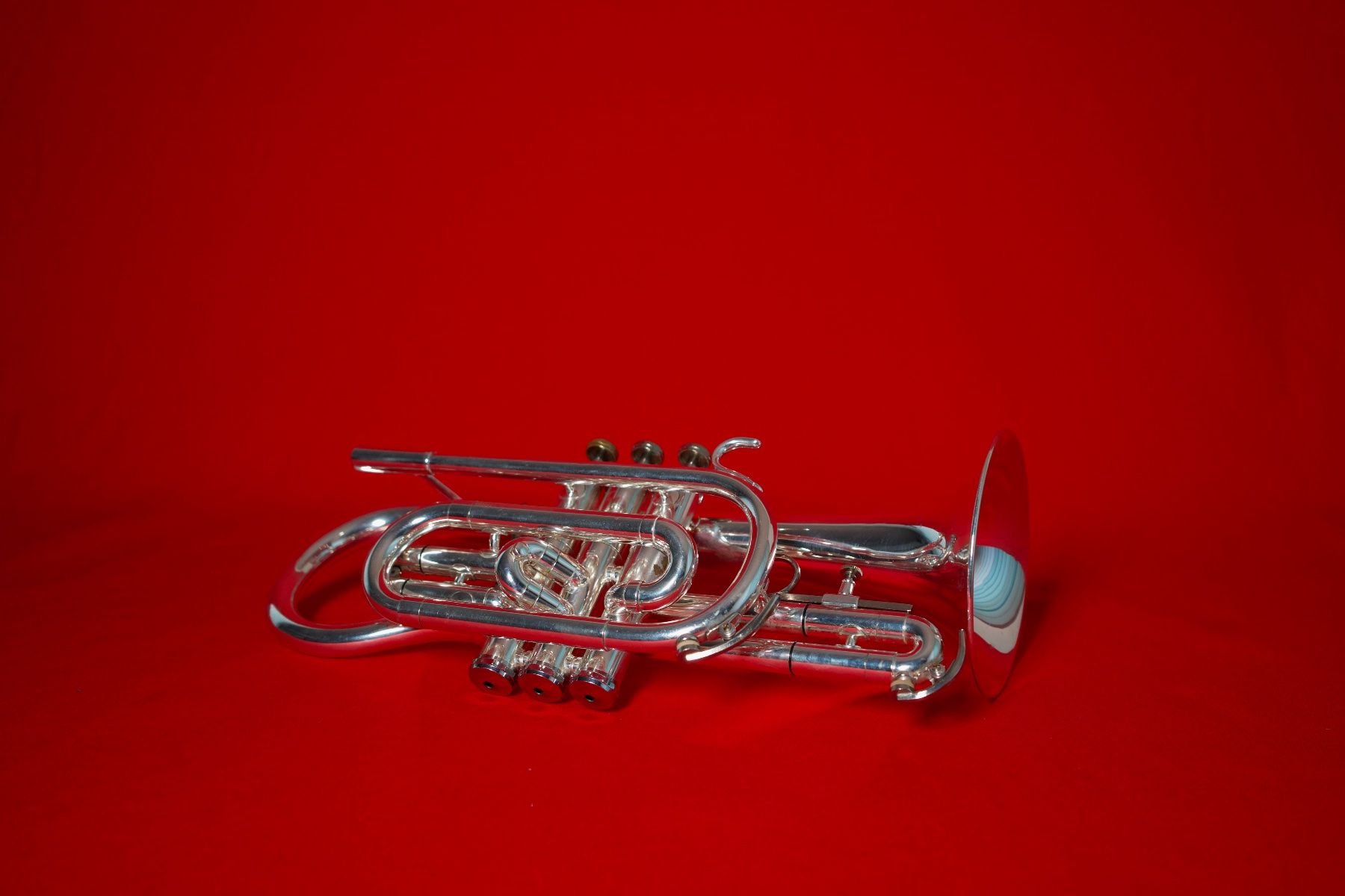 Musikinstrumente: B-Cornet Getzen Capri versilbert – Gebraucht aus Buchs AG von Inderbinen