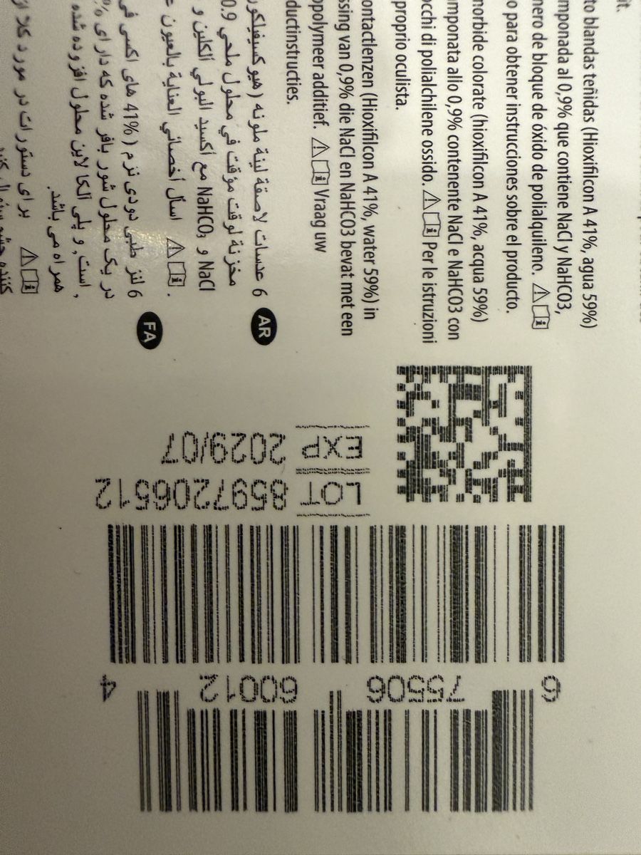 Kontaktlinsen: Kontaktlinsen Extreme h2o 59 thin – Neu und originalverpackt aus Biel/Bienne von barbarella73 1
