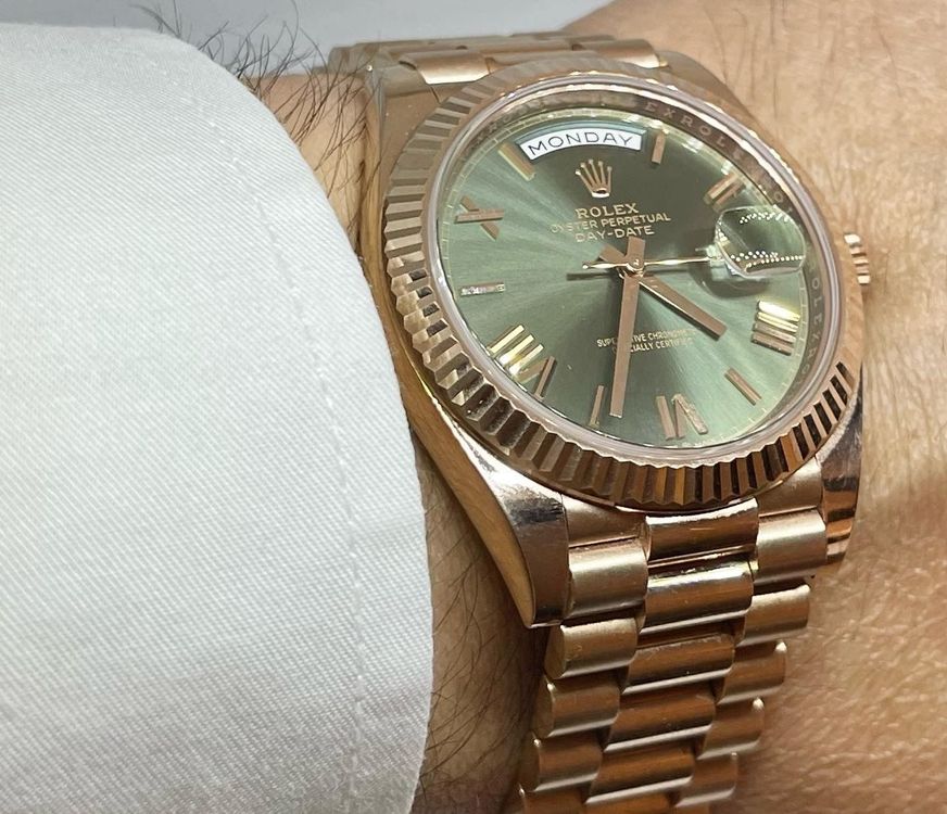 Rolex Orologi: Rolex Daydate Green Dial Everose 228235 – Nuovo (secondo la descrizione) da Lugano venduto da Superstudiolugano 3